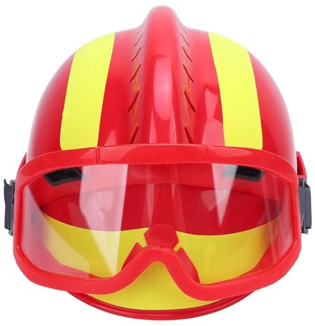 VGEBY Casque de Sauvetage F2, Casque de sécurité PC avec Lumière, Réglable, Réfléchissant, Idéal pour Les Travailleurs de la Construction et Les Opérations de Sauvetage en Cas d'incendie (Rouge)