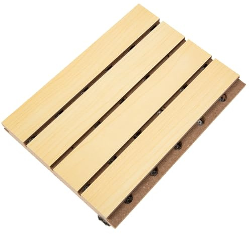 Toyvian Panel Acústico de Absorción Sonora de Madera Diseño Creativo para Home Theater y Aplicaciones Profesionales, Reduce Ecos y Mejora Calidad Acústica