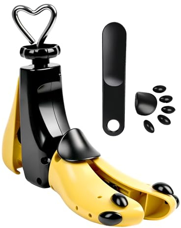 LUNEKUCK Schuhspanner Herren Damen Schuhdehner Schuhweiter Stiefelspanner 4-Wege Breite Schuhe Damen mit Schuhlöffel für Einstellbare Länge und Breite (43-47)
