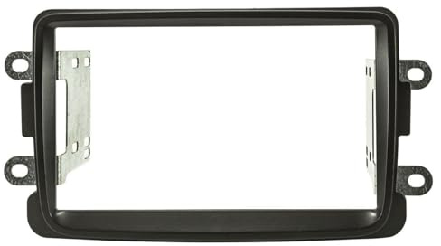 tomzz Audio 2409-017 Doppel DIN Radioblende kompatibel mit Dacia Lodgy Dokker Duster Sandero ab 2012 Renault Captur ab 2013 schwarz