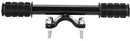 MAGT Fahrrad Rücksitz Kinder Armlehne, Universal Fahrrad Rücksitz Lenker Solide Anti-Rutsch-Fahrrad Rücksattel Armlehne Handlauf Fahrradzubehör für Kinderschutz (Farbe : Black)