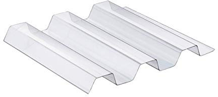 Sollux® PVC Profilplatten Trapez 70/18 farblos 1095mm(B) x 3000mm(L)