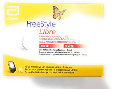 FreeStyle Libre 2, Sensor zur kontinuierlichen Überwachung der Glukose, Blitzsystem zur Selbstüberwachung, 2 Stück