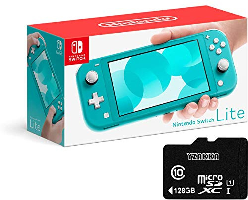 Nintendo Switch Lite - Tarjeta SD de 128 GB para Nintendo Switch, color turquesa