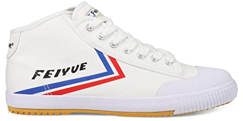 FEIYUE Fe Mid 1920 Canvas Martial Arts Shoes, Unisex Low Top Great Sneakers for Martial Arts, Parkour, Lifting, and Great for Every Day Casual Wear White