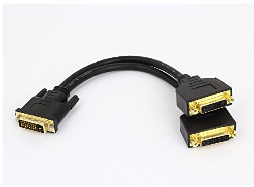 Ruilogod DVI-I 24 + 5 femmina a DVI-D 24 + 1 Adattatore M-F maschio 26 cm Lungo per PC