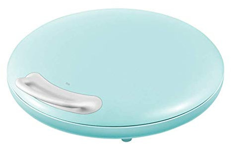 OQHAIR Recipiente para Hornear eléctrico Redondo, Recipiente para Hornear eléctrico Máquina freidora de Calentamiento de Doble Cara, Recipiente con diseño de Almacenamiento de Cable de al