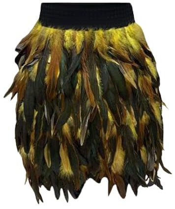 Feder Rock Damen Karneval Kostüm Elastische Taille Party Minirock Cosplay Minirock Karneval Party Rock