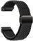 AidorMax Nylon Uhrenarmband 22mm mit Verstellbares Magnetischem Verschluss für Herren und Damen, Bequeme Passform Elastisches Ersatzarmband für Smartwatches und Uhren (Schwarz)