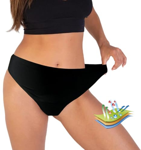 TOGETDREAM Costume da Bagno mestruale a Prova di perdite con Fondo Bikini, Pantaloni da Nuoto per Il Periodo Impermeabili UPF 50+ Costumi da Bagno per Bikini Beachwear per Adolescenti Ragazze Donne