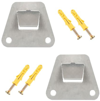 SagaSave Mounting Bracket for Wall Fan, 2pcs Wall Mount Fan Holder Hidden Support Bracket with Screws, Heavy Duty Fixing Part for Cooker Hoods, Oscillation Fans