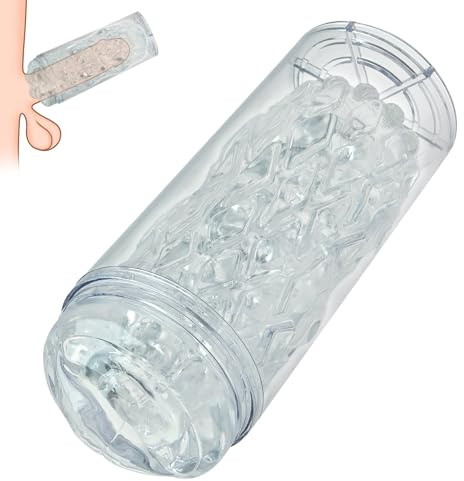 Roluck Masturbieren für Männer, Manuelle Masturbator Cup Sexspielzeug mit 3D Simulation Vagina Oralsex Pocket Vagina Realistischer Masturbator,Penis Trainer Sex Spielzeug für Männer Solo