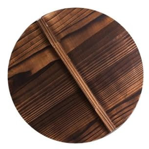 SDA287MZ Tapa Sarten Tapa de Wok de Madera Tapa de Wok de Madera Redonda Tapa de Wok de Madera con Mango Tapa de Wok Ligera antiescaldado Accesorio de Cocina de Madera Tapas Sartenes Cocina(36)