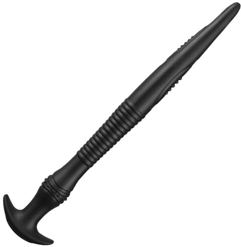 BDSMLOVE Super long Plug Anal Butt Plug Sex Toy, Prostate Homme Dildo Anaux Buttplug Sex Toýs, anals jouet sexualité pour homme femme (Noir, M)