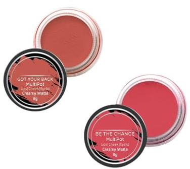 Stain Lip Combo – Rose Pink & Coral | Matte Finish Liquid Lip Stains | Lightweight, Long-Lasting & Non-Drying Formula | Set of 2 Shades