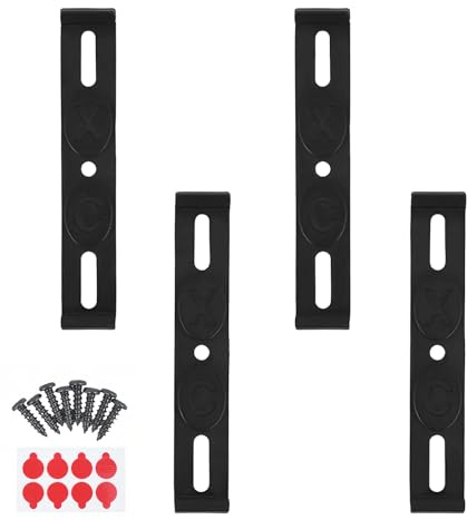 HUANR Portamatriculas Coche, 4 Artículo Soporte Matricula Coche, Soporte Matricula Remolque, 3D, Invisible, 12 × 2 cm, para Matrículas de 110mm