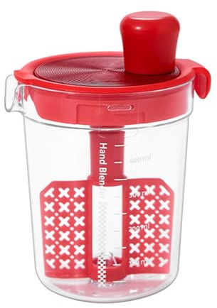 PENCHEAK Tazza Plastica Grado Alimentare per Latte caffè E Proteine in Polvere Misurazione Precisa Coppa Birra in Casa Coppa Graduata