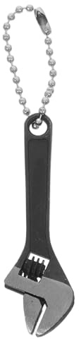 PRETYZOOM Mini Adjustable Wrench Steel Precision Spanner Tool for Travel Home Use Compact Keychain Wrench