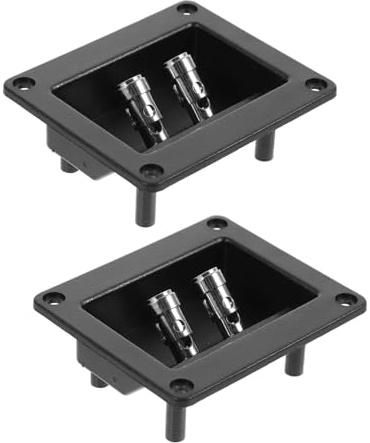 VERDANVERSE 2 pezzi Connettori Terminali per Altoparlanti Morsettiera per Subwoofer e Casse Acustiche Facili da Installare per Impianti Audio da Te Sonori Professionali