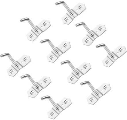 LIFKOME 10 piezas Ganchos para Tablero Perforado de Hierro Resistentes y Prácticos para Colgar Herramientas y Estantes Organizador Multiusos para Pared Almacenamiento Compacto y Duradero