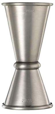 Medidor cónico para cócteles Jigger de cóctel doble acero inoxidable, 1 Uds., 1oz/2oz(Silver 15ml 22ml)