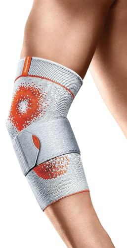 SPORLASTIC Ellenbogenbandage EPIDYN SUPREME Tennisarm, Platinum Orange, XS | Auch für Golferarm, Silikonpelotten, Epikondylitis, Sehnenscheidenentzündung, Kompression, orthopädisch