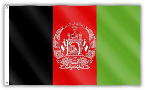 SHATCHI Große Afghanistan-Flagge, Afghanische Cricket-Weltmeisterschaft, Unterstützung, 150 x 90 cm, afghanisches Banner, Feier-Dekorationen, Polyester
