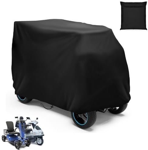 SIRUITON Mobility Scooter Cover Waterproof for Travel,140x66x91cm