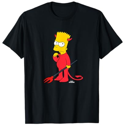 The Simpsons Bart Devil Suit Treehouse of Horrors Halloween Camiseta