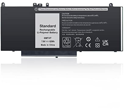 OYOMBA 62Wh 6MT4T Laptop Akku Kompatibel mit Dell Latitude 14 5470 E5470 15 5570 E5570 Precision 15 3510 M3510 Serie Notebook Ersatz für 7V69Y TXF9M 79VRK 07V69Y 0HK6DV 079VRK 0TXF9M HK6DV 451-BBUQ