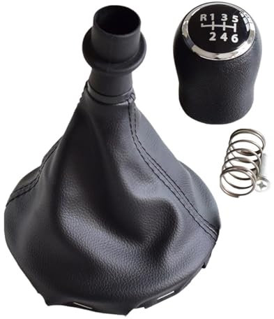 Car Schaltsack Für VW Für Transporter T5 T5.1 GP T6 2003-2011 Auto Schaltknauf Schalthebel Leder Gamasche Boot Abdeckung Car Gear Shift Knob (Größe : 6 Speed-boot)