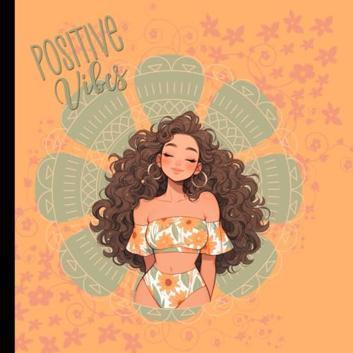 HEXENGIFT Notizbuch quadratisch Lineatur: gepunktet | Chubby Girl Summer Blumen | 110 Seiten, 55 Blatt | Auch super als Tagebuch, Ideenbuch: Notebook square dotted 8,25x8,25 | Diary Bullet Journal