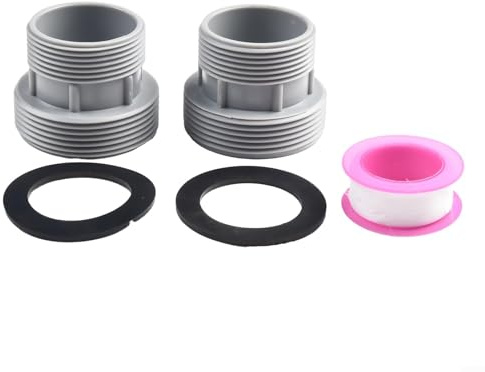 40 mm auf 1 1/2 Zoll Filter-Poolschlauch-Umrüstsatz, Pool-Filterpumpe oberirdischer Poolschlauch-Adapter-Anschluss (2 Stück)