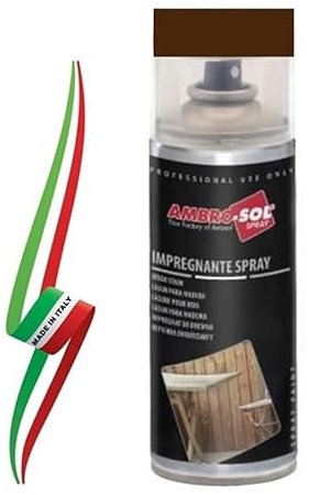 Generico RESINA IMPREGNANTE SPRAY PROTETTIVO PER LEGNO NOCE SCURO 400ml MADE IN ITALY