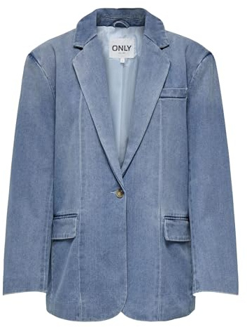 ONLY Blazer ONLCORY para Mujer, Light Blue Denim 1, L