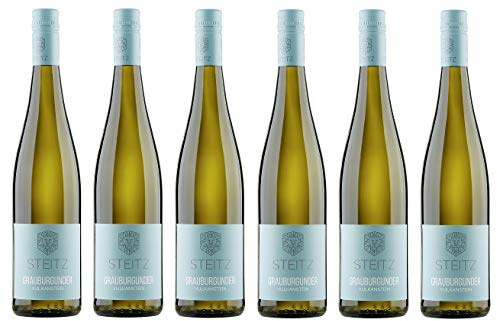 6x 0,75l - 2024er - Weingut Steitz - Vulkanstein - Grauburgunder - Qualitätswein Rheinhessen - Deutschland - Weißwein trocken
