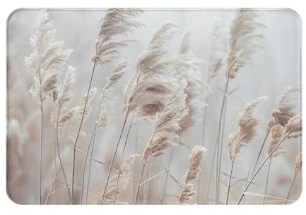 WDXQHY Withered Reeds Premium Flannel Non-Slip Doormat 16x24in Absorbent Anti-Slip Bathroom mats Kitchen Floor mats Perfect for Indoor Outdoor Use Rug