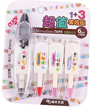 SHOWERORO Korrekturband-set Für Schule Büro Zuhause Push-style-korrekturband Sauber Korrigieren Haltbares Klebeband