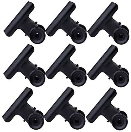 Operitacx 10pièces Pince à Billets Métallique Clips De Rangement Pratiques Pour Bureau Et Maison Fixation De Documents Noir