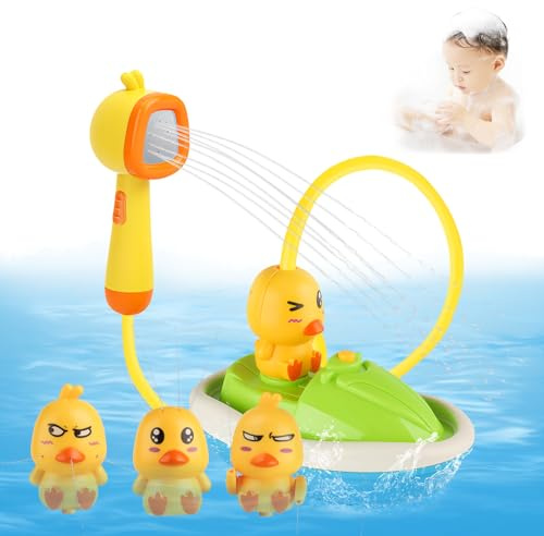 Elektrische Wasserstrahl Ente Badespielzeug - wasserdichte Batterie Box, Baby Happy badewannenspielzeug, DREI Arten von Sprühmodus Wasser Spielzeug, Bath Toy Sicheres Baby Dusche wassersprühspielzeug