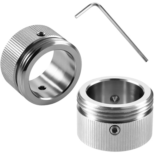 2 pcs Heizungsthermostat Adapter aus 304 Edelstahl mit Sechskantschlüssel, Heizkörperthermostat Adapter auf M30*15, Innendurchmesser 22mm Thermostatkopf für Ra, Rav Schnittstelle