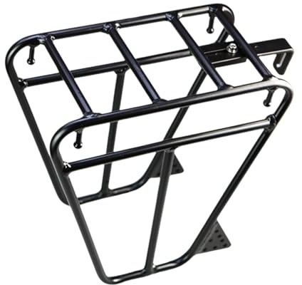 Rack per Carico da Ciclismo - Carrier da Tour 40x15 cm, Portapacchi Supporto per Borsa di installazione Facile, Accessorio per bicicletta Solido | Fattura del piede di partenza per una stabilità