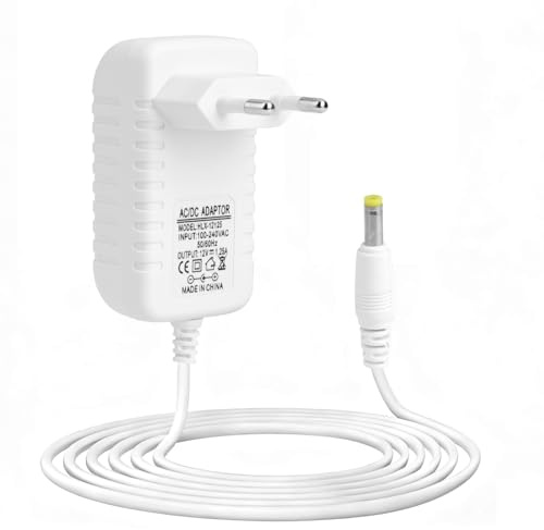 15 W Caricatore adattatore per Echo Dot (3ª/4ª/5ª generazione), 12 V Echo Dot con orologio (3a e 4a), Echo Dot Kids Edition (3a e 4a generazione), Echo Show 5 (1a e 2ª), Echo Spot e per Fire TV Cube