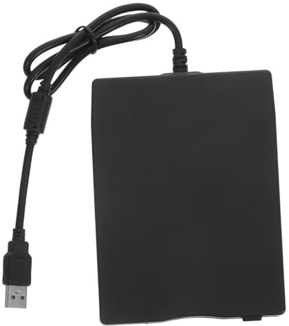 Gatuida Lector de Disquetes USB Externo para Portátil y Escritorio, Convertidor de Disquetes ABS Negro, Compacto y Portátil para Uso en Ordenador