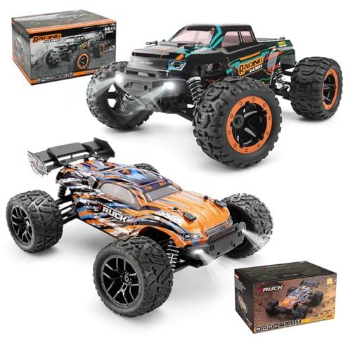 HAIBOXING 1/18 & 1:16Ferngesteuertes Auto 4WD RC Auto 4WD Kombi-Set – All-Terrain Ferngesteuerter Buggy und Monster Truck, 36 km/h, 2.4 GHz, Geländegängig für Kinder und Erwachsene