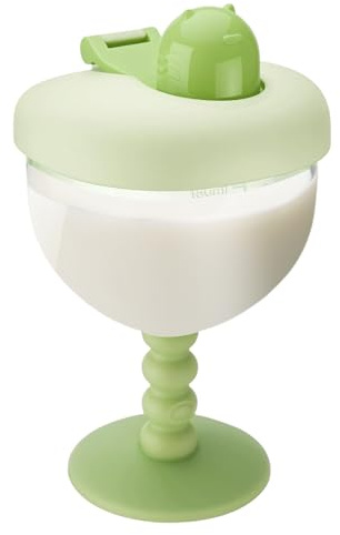 Generico Bicchieri per Bambini con Coperchio, A Forma Di Calice 180ml | Bicchiere Da Bere Inodore Per Bambini | Per E Bambine Di Età Superiore A 12 Per Casa, Interno, Esterno, Feste E Complea