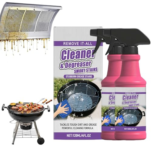 Grillreiniger,2pcs Cleaner Grillreiniger,Grillreinigers Extra Stark,Backofenreiniger,Cleaner Degreaser,Grillreinigers Gasgrill,Fast-Acting Heavy-Duty Grill Degreaser Spray,Bbq Grill Spray Degreaser