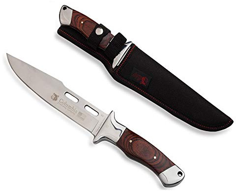 KOSxBO® Bowiemesser 30cm lang - Outdoor Messer - Schnitzmesser - Universalmesser- Hunting Knife - große Messer - Arbeitsmesser inklusive Holster