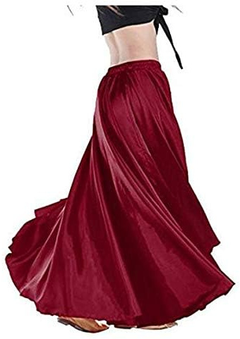 Gonna a Ruota Intera Costume di Danza del Ventre Swing Costume di Pancia Vestito da Ballo Abiti da Ballo per Donna Ballerino Professionista Abito Lungo in gonne di Chiffon