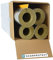 Scorprotect® voller Karton Alukaschierte Rohrschale Rohrisolierung Steinwolle mit 0.040 Wärmeleitfähigkeit (Steinwolle, 89 x 40 mm x 1 Meter)